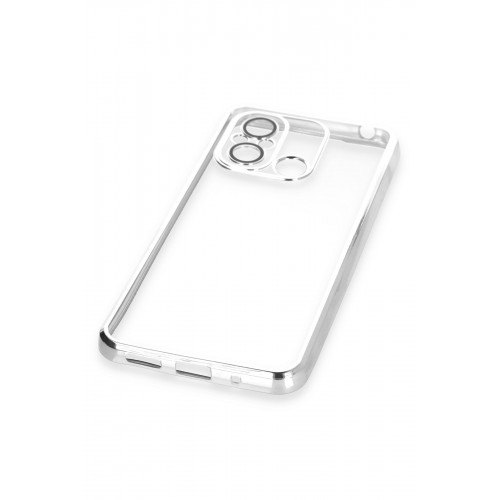 Newface Xiaomi Redmi 12C Kılıf Razer Lensli Silikon - Gümüş Newface Xiaomi Redmi 12C Kılıf Razer Lensli Silikon - Gümüş