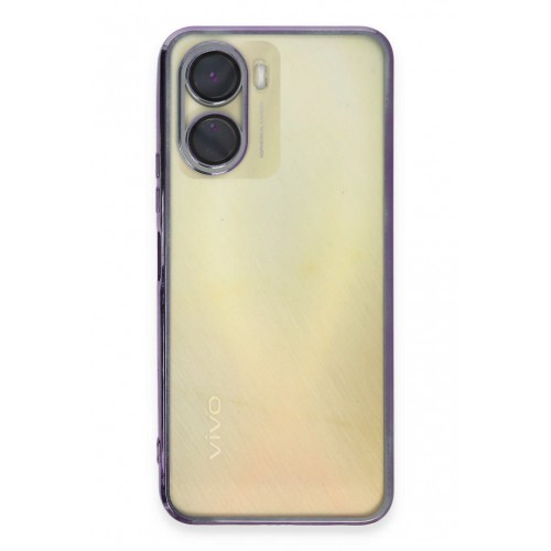 Newface Vivo Y16 Kılıf Razer Lensli Silikon - Mor Newface Vivo Y16 Kılıf Razer Lensli Silikon - Mor