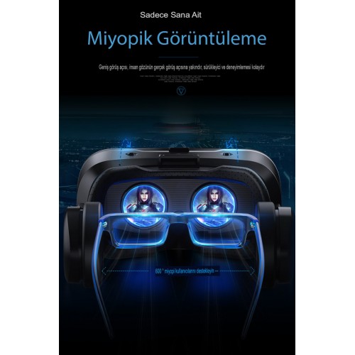 Newface Shinecon SC-G02ED 3D Sanal Gerçeklik Gözlüğü - Siyah Newface Shinecon SC-G02ED 3D Sanal Gerçeklik Gözlüğü - Siyah