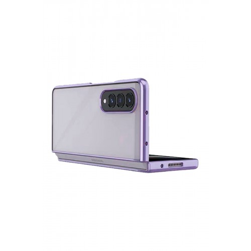 Newface Samsung Galaxy Z Fold 3 Kılıf Fold Element Kapak - Mor Newface Samsung Galaxy Z Fold 3 Kılıf Fold Element Kapak - Mor