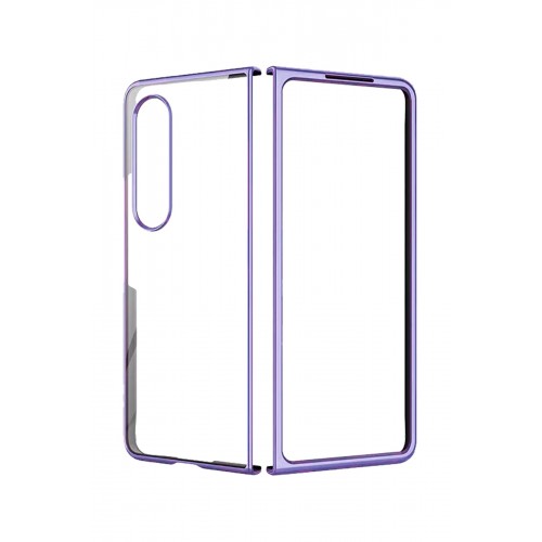Newface Samsung Galaxy Z Fold 3 Kılıf Fold Element Kapak - Mor Newface Samsung Galaxy Z Fold 3 Kılıf Fold Element Kapak - Mor