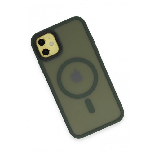 Newface iPhone 11 Kılıf Trex Magneticsafe Kapak - Koyu Yeşil Newface iPhone 11 Kılıf Trex Magneticsafe Kapak - Koyu Yeşil