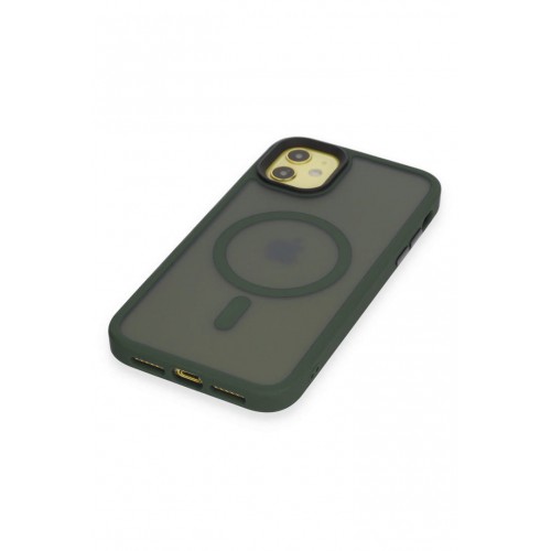 Newface iPhone 11 Kılıf Trex Magneticsafe Kapak - Koyu Yeşil Newface iPhone 11 Kılıf Trex Magneticsafe Kapak - Koyu Yeşil