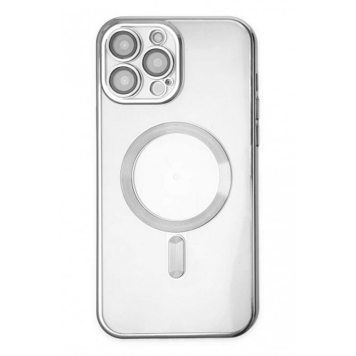 Newface iPhone 14 Pro Max Kılıf Kross Magneticsafe Kapak - Gümüş