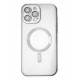 Newface iPhone 14 Pro Max Kılıf Kross Magneticsafe Kapak - Gümüş