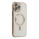 Newface iPhone 13 Pro Kılıf Kross Magneticsafe Kapak - Gold