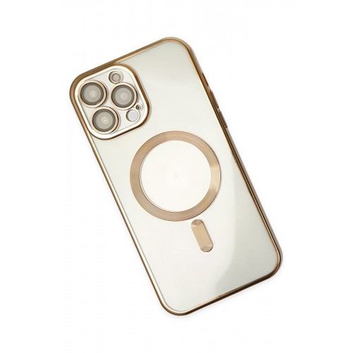 Newface iPhone 13 Pro Kılıf Kross Magneticsafe Kapak - Gold Newface iPhone 13 Pro Kılıf Kross Magneticsafe Kapak - Gold