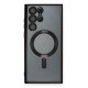 Newface Samsung Galaxy S22 Ultra Kılıf Kross Magneticsafe Kapak - Siyah