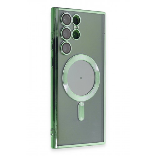 Newface Samsung Galaxy S22 Ultra Kılıf Kross Magneticsafe Kapak - Koyu Yeşil Newface Samsung Galaxy S22 Ultra Kılıf Kross Magneticsafe Kapak - Koyu Yeşil