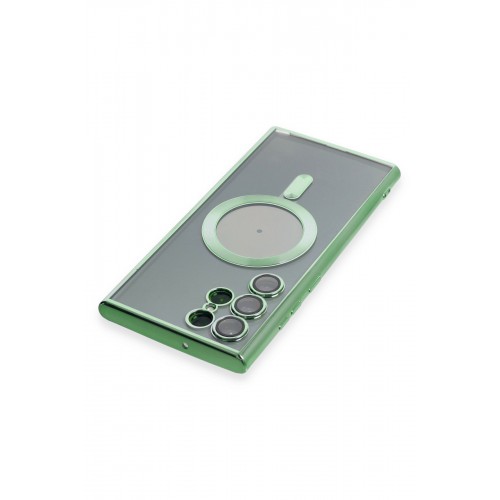 Newface Samsung Galaxy S22 Ultra Kılıf Kross Magneticsafe Kapak - Koyu Yeşil Newface Samsung Galaxy S22 Ultra Kılıf Kross Magneticsafe Kapak - Koyu Yeşil