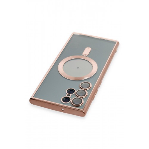 Newface Samsung Galaxy S22 Ultra Kılıf Kross Magneticsafe Kapak - Rose Newface Samsung Galaxy S22 Ultra Kılıf Kross Magneticsafe Kapak - Rose