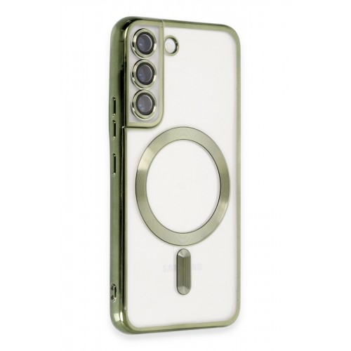 Newface Samsung Galaxy S22 Kılıf Kross Magneticsafe Kapak - Koyu Yeşil Newface Samsung Galaxy S22 Kılıf Kross Magneticsafe Kapak - Koyu Yeşil