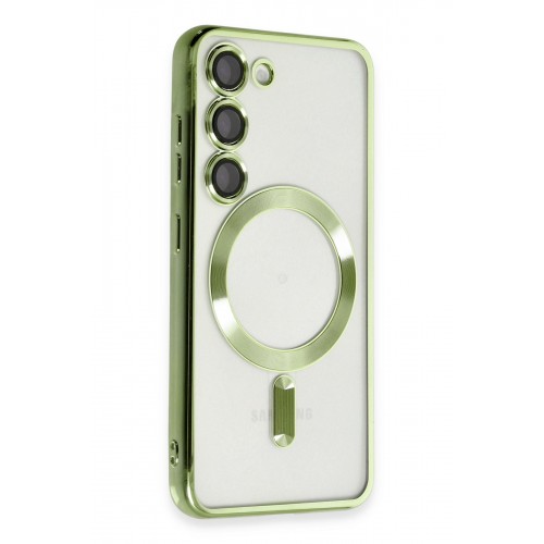 Newface Samsung Galaxy S23 Kılıf Kross Magneticsafe Kapak - Koyu Yeşil Newface Samsung Galaxy S23 Kılıf Kross Magneticsafe Kapak - Koyu Yeşil