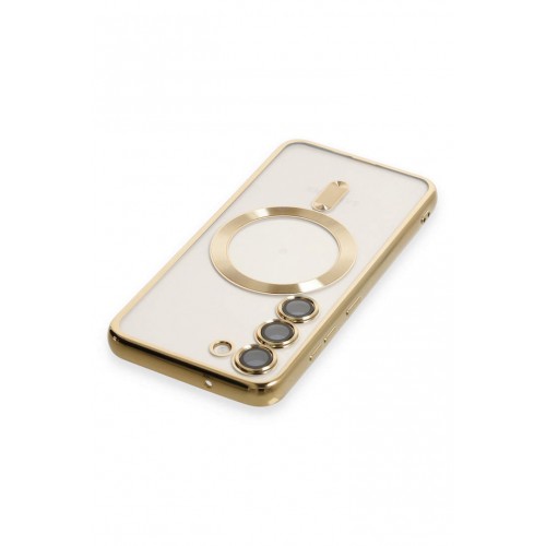 Newface Samsung Galaxy S23 Kılıf Kross Magneticsafe Kapak - Gold Newface Samsung Galaxy S23 Kılıf Kross Magneticsafe Kapak - Gold