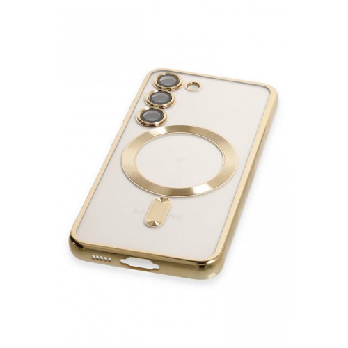 Newface Samsung Galaxy S23 Kılıf Kross Magneticsafe Kapak - Gold Newface Samsung Galaxy S23 Kılıf Kross Magneticsafe Kapak - Gold