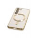 Newface Samsung Galaxy S23 Kılıf Kross Magneticsafe Kapak - Gold Newface Samsung Galaxy S23 Kılıf Kross Magneticsafe Kapak - Gold