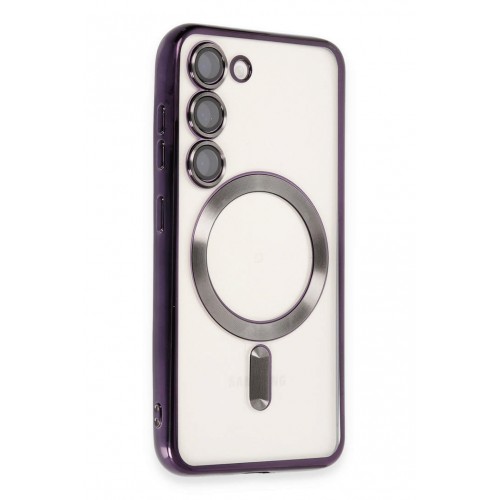 Newface Samsung Galaxy S23 Kılıf Kross Magneticsafe Kapak - Mor Newface Samsung Galaxy S23 Kılıf Kross Magneticsafe Kapak - Mor