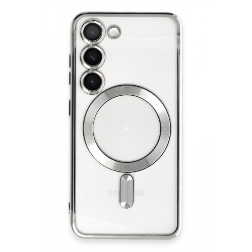 Newface Samsung Galaxy S23 Plus Kılıf Kross Magneticsafe Kapak - Gümüş Newface Samsung Galaxy S23 Plus Kılıf Kross Magneticsafe Kapak - Gümüş