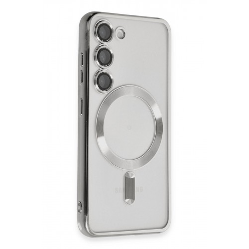 Newface Samsung Galaxy S23 Plus Kılıf Kross Magneticsafe Kapak - Gümüş Newface Samsung Galaxy S23 Plus Kılıf Kross Magneticsafe Kapak - Gümüş