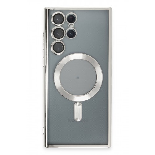 Newface Samsung Galaxy S23 Ultra Kılıf Kross Magneticsafe Kapak - Gümüş Newface Samsung Galaxy S23 Ultra Kılıf Kross Magneticsafe Kapak - Gümüş