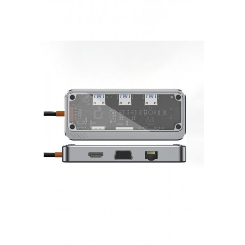 Newface Dönüştürücü 10in1 Hub SW10V - Gri Newface Dönüştürücü 10in1 Hub SW10V - Gri