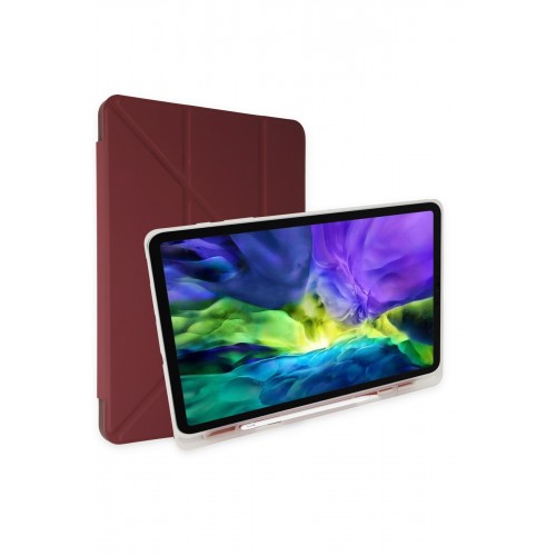 Newface Samsung Galaxy T970 Tab S7 Plus 12.4 Kılıf Kalemlikli Mars Tablet Kılıfı - Mor