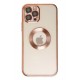 Newface iPhone 12 Pro Max Kılıf Slot Silikon - Rose Gold