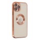 Newface iPhone 12 Pro Max Kılıf Slot Silikon - Rose Gold