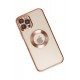 Newface iPhone 12 Pro Max Kılıf Slot Silikon - Rose Gold