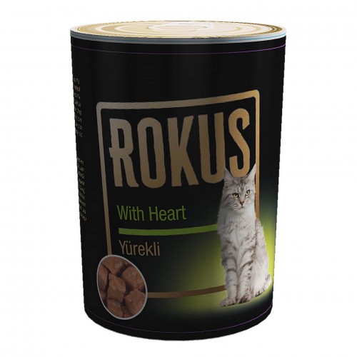 ROKUS YÜREKLI KEDI KONSERVESI 410G ROKUS YÜREKLI KEDI KONSERVESI 410G