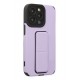 Newface iPhone 14 Pro Max Kılıf Mega Standlı Silikon - Lila