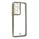 Newface Samsung Galaxy S21 Ultra Kılıf Liva Lens Silikon - Yeşil