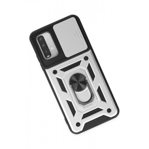 Newface Xiaomi Redmi 9T Kılıf Pars Lens Yüzüklü Silikon - Gümüş Newface Xiaomi Redmi 9T Kılıf Pars Lens Yüzüklü Silikon - Gümüş