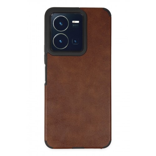 Newface Vivo Y22S Kılıf Loop Deri Silikon - Kahverengi Newface Vivo Y22S Kılıf Loop Deri Silikon - Kahverengi