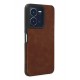 Newface Vivo Y22S Kılıf Loop Deri Silikon - Kahverengi Newface Vivo Y22S Kılıf Loop Deri Silikon - Kahverengi