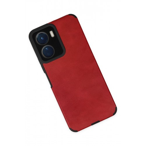 Newface Vivo Y16 Kılıf Loop Deri Silikon - Kırmızı Newface Vivo Y16 Kılıf Loop Deri Silikon - Kırmızı