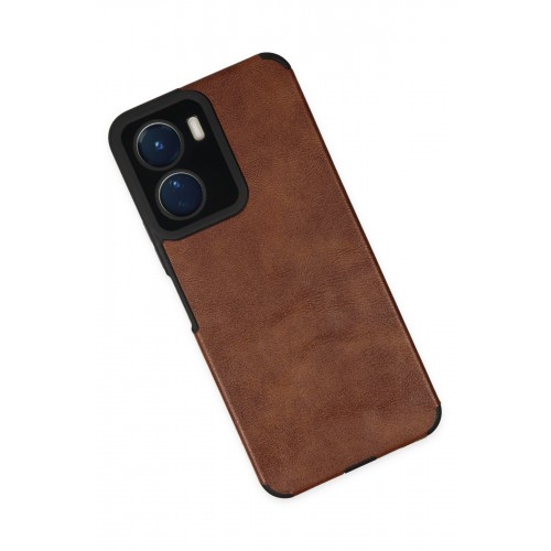 Newface Vivo Y16 Kılıf Loop Deri Silikon - Kahverengi Newface Vivo Y16 Kılıf Loop Deri Silikon - Kahverengi