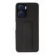 Newface Vivo Y16 Kılıf Mega Standlı Silikon - Siyah