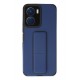 Newface Vivo Y16 Kılıf Mega Standlı Silikon - Mavi