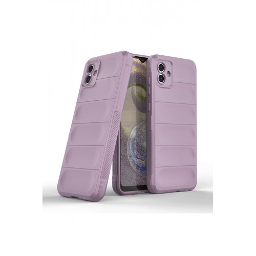 Newface Samsung Galaxy A04 Kılıf Optimum Silikon - Mor Newface Samsung Galaxy A04 Kılıf Optimum Silikon - Mor