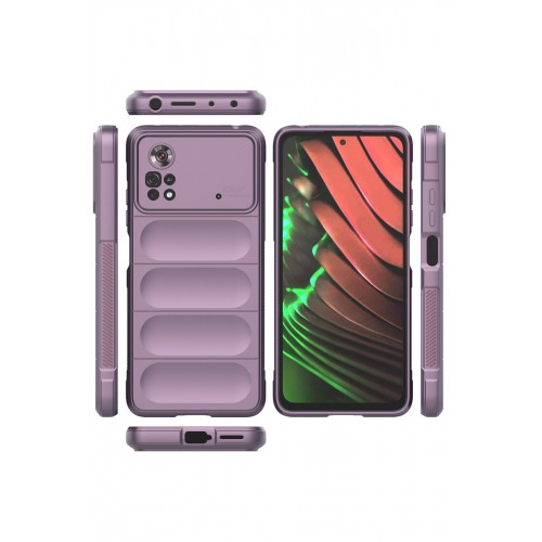 Newface Xiaomi Poco X4 Pro 5G Kılıf Optimum Silikon - Mor Newface Xiaomi Poco X4 Pro 5G Kılıf Optimum Silikon - Mor