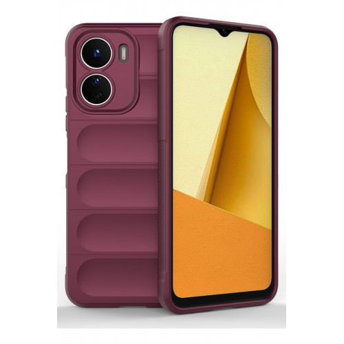 Newface Vivo Y16 Kılıf Optimum Silikon - Bordo Newface Vivo Y16 Kılıf Optimum Silikon - Bordo
