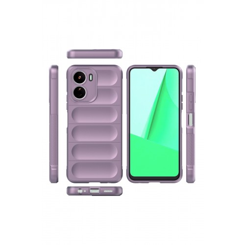Newface Vivo Y16 Kılıf Optimum Silikon - Mor Newface Vivo Y16 Kılıf Optimum Silikon - Mor