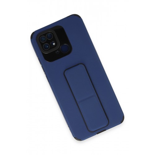 Newface Xiaomi Poco C40 Kılıf Mega Standlı Silikon - Mavi Newface Xiaomi Poco C40 Kılıf Mega Standlı Silikon - Mavi