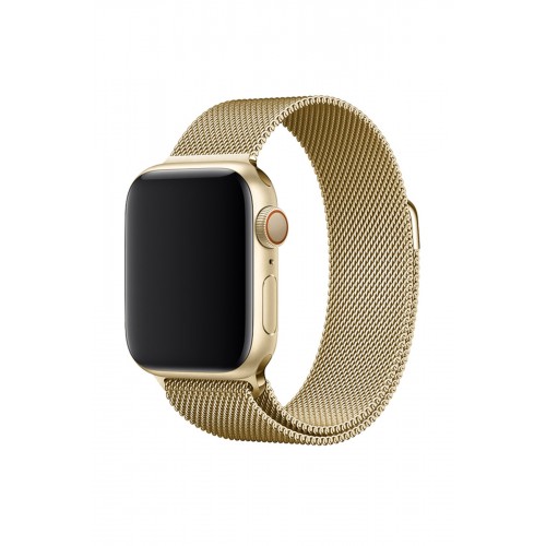 Newface Apple Watch 38mm Metal Mıknatıslı Kordon - Gold Newface Apple Watch 38mm Metal Mıknatıslı Kordon - Gold