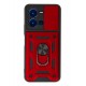 Newface Vivo Y35 Kılıf Pars Lens Yüzüklü Silikon - Kırmızı Newface Vivo Y35 Kılıf Pars Lens Yüzüklü Silikon - Kırmızı