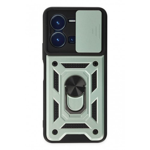 Newface Vivo Y22S Kılıf Pars Lens Yüzüklü Silikon - Yeşil Newface Vivo Y22S Kılıf Pars Lens Yüzüklü Silikon - Yeşil