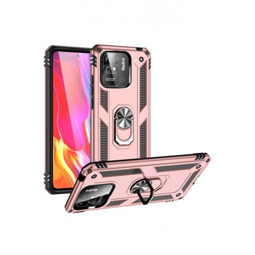 Newface Xiaomi Poco C40 Kılıf Sofya Yüzüklü Silikon Kapak - Rose Newface Xiaomi Poco C40 Kılıf Sofya Yüzüklü Silikon Kapak - Rose