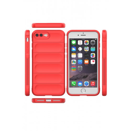 Newface iPhone 8 Plus Kılıf Optimum Silikon - Kırmızı Newface iPhone 8 Plus Kılıf Optimum Silikon - Kırmızı