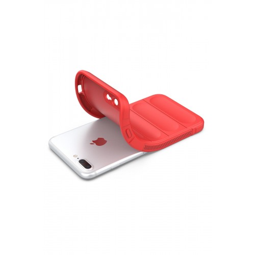 Newface iPhone 8 Plus Kılıf Optimum Silikon - Kırmızı Newface iPhone 8 Plus Kılıf Optimum Silikon - Kırmızı
